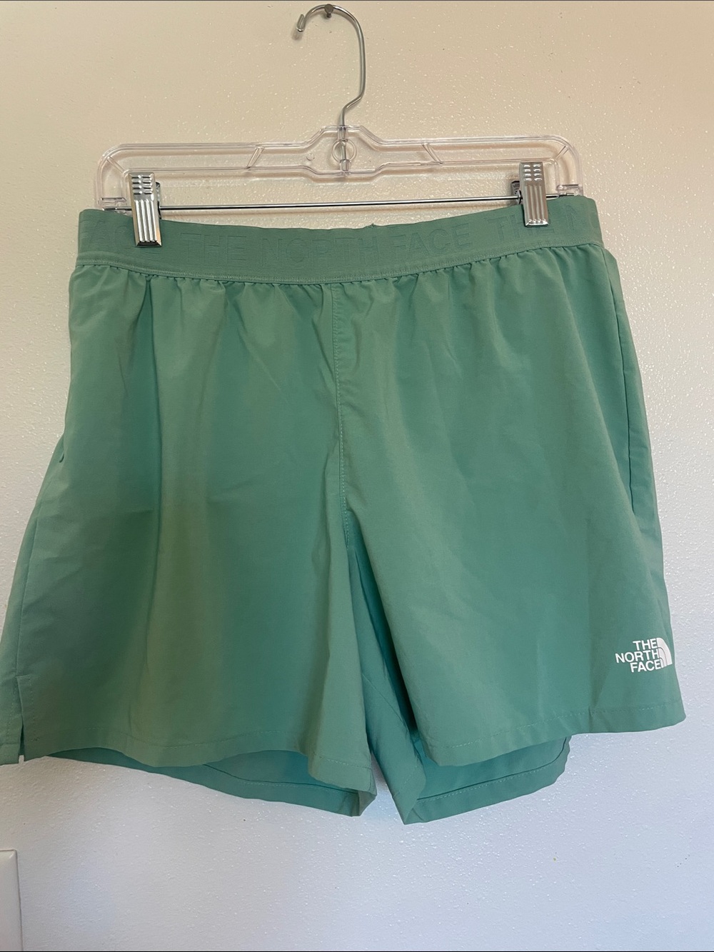 The North Face Women's Athletic Shorts in Mint Green